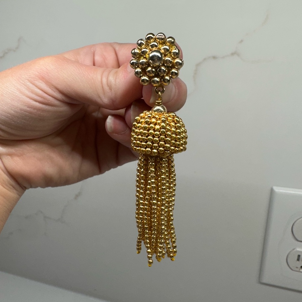 Lisi Lerch Gold Tassel Earrings